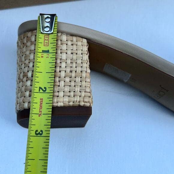 J.Crew Women’s  Classy Seasonal Style Woven Mule Raffia Rainbow Sandals Sz 8.5 - Picture 2 of 11
